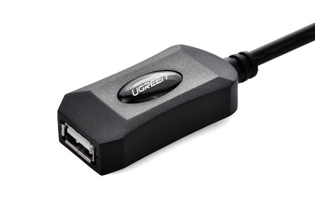 UGREEN USB 2.0 Active Extension Cable with USB Power 5M (20213).