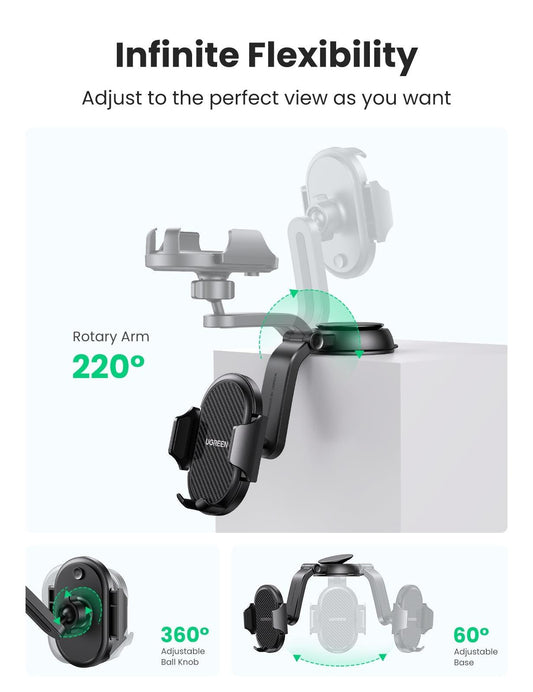UGREEN 20473 Waterfall-Shaped Suction Cup Phone Mount.