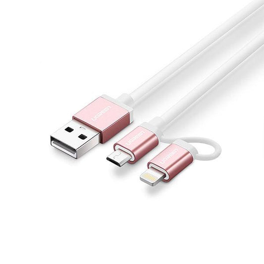 UGREEN Micro-USB to USB Cable with MFI Certified iPhone Adapter 1.5M(30471).