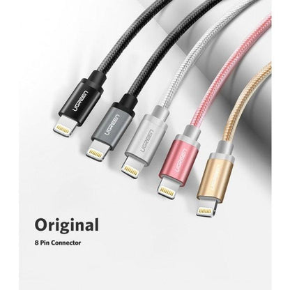 UGREEN 30589 iPhone 8-pin to USB2.0 Sync & Charging Cable 2M Gold.