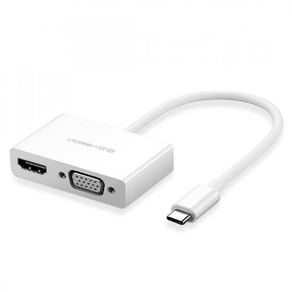 UGREEN 30843 Type-C to HDMI VGA Converter White.