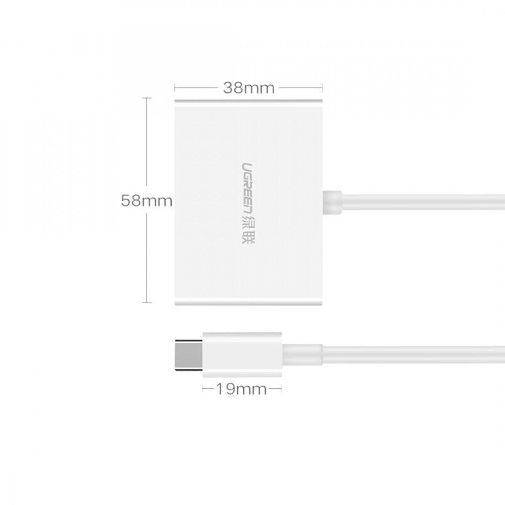 UGREEN 30843 Type-C to HDMI VGA Converter White.