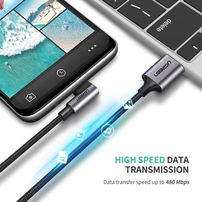 UGreen Angled USB Type-C to USB 2.0A Cable 2.0m 50942.