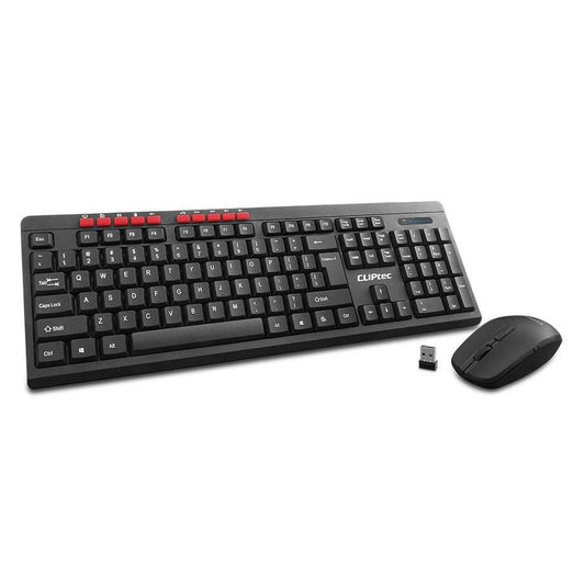 CLiPtec ESSENTIAL AIR WIRELESS MULTIMEDIA KEYBOARD AND MOUSE COMBO SET.