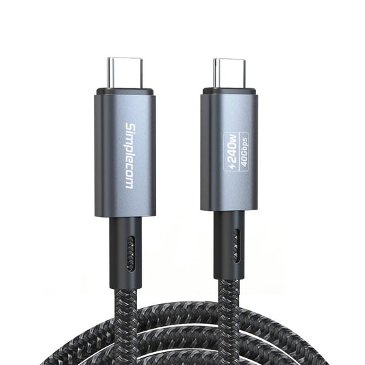 Simplecom CA612 USB-C to USB-C Cable USB4 40Gbps 5A 240W PD3.1 8K@60Hz 1.2M.