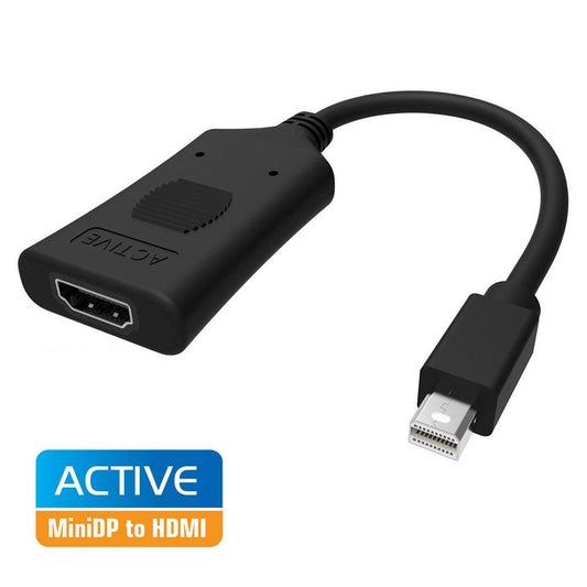 Simplecom DA101 Active MiniDP to HDMI Adapter 4K UHD (Thunderbolt and Eyefinity Compatible).