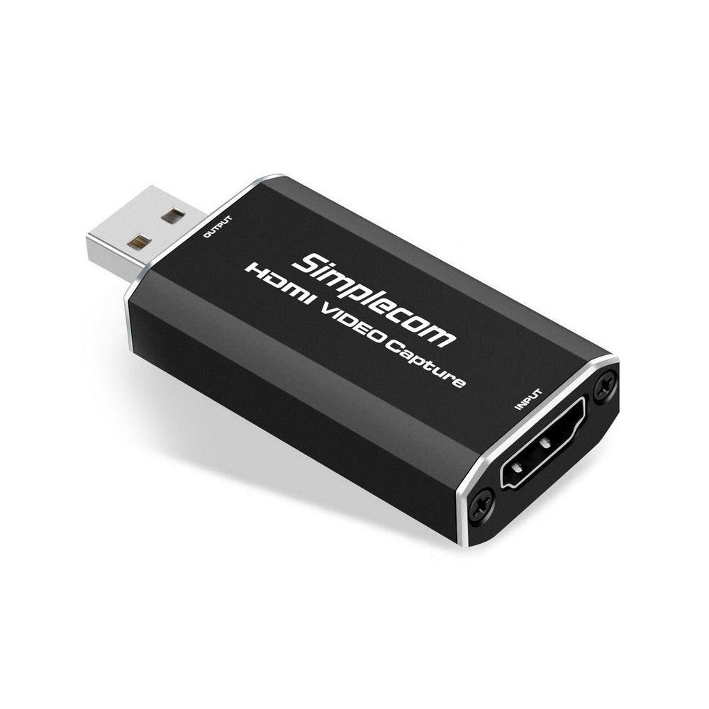 Simplecom DA315 HDMI to USB 2.0 Video Capture Card Full HD 1080p for Live Streaming Recording.