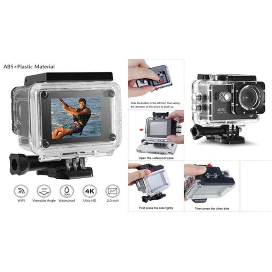 BDI New Action Camera 4K wifi sports DV Cam Blue.