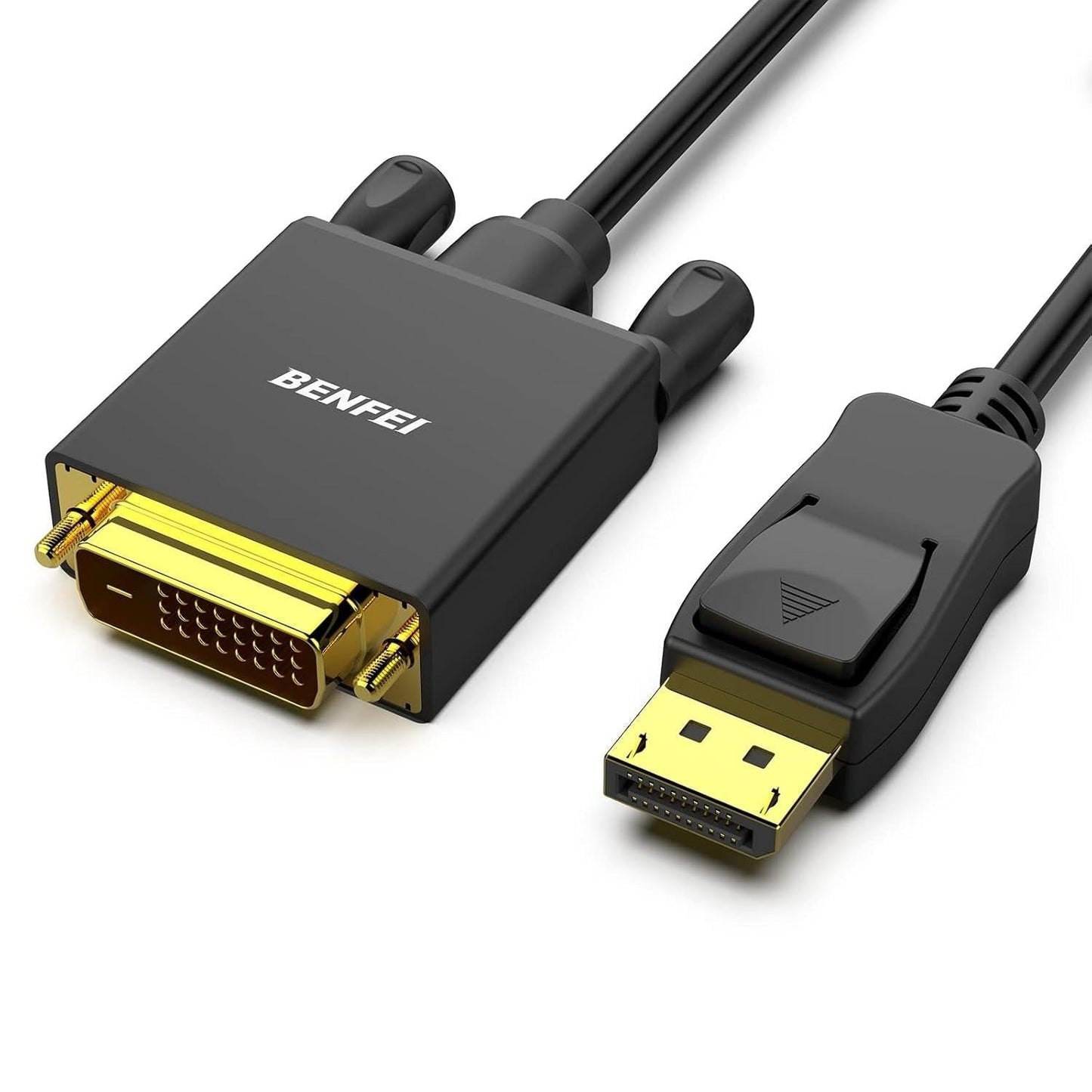 BENFEI 000125BK-10F DisplayPort to DVI Cable Male-Male Gold-Plated Cord Cable 3Mlated.
