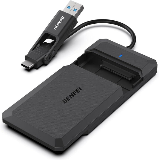 BENFEI 2.5 Inch SATA to USB Tool Free External Hard Drive Enclosure.