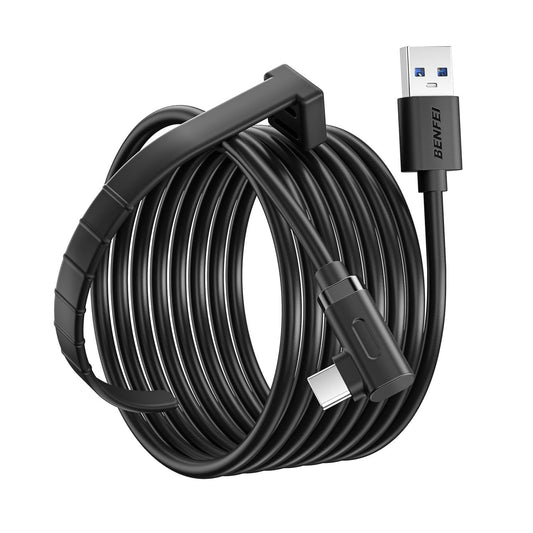 BENFEI 375BK-1M USB 3.0 to Right Angled USB-C PVC 1M.