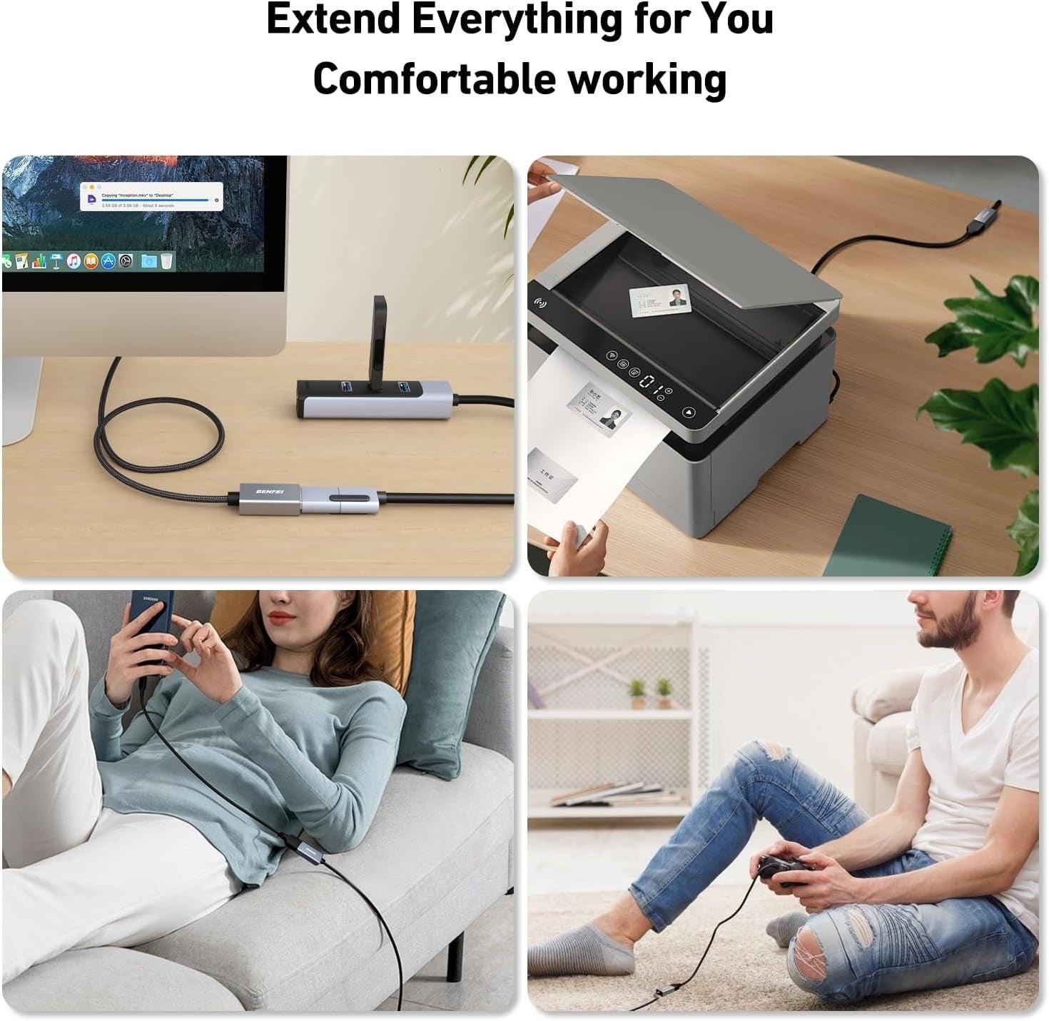 BENFEI USB3.0 AM to AF Extension Cable 3M.