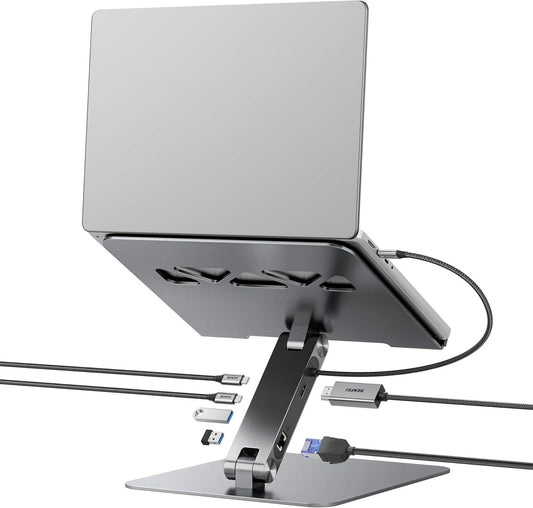BENFEI 398GY TYPE-C 6-in-1 HDMI+USB-C(10G)+RJ45+2xUSB-A(10G)+PD.