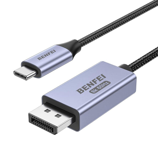 BENFEI 412GY Bidirectional USB-C to DisplayPort V1.4 (Support Thunderbolt 4, 8K@60Hz ) Cable 1.8M.