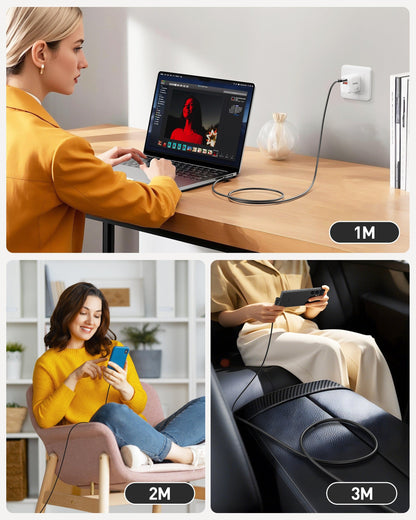 BENFEI 428BK-2M USB C to Right Angle USB C Cable , 90-dgree Angled USB 2.0 Type C Charger Cable, 3A Fast Charging & 480Mbps Data Sync, Durable PVC.
