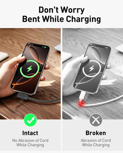 BENFEI 428BK-2M USB C to Right Angle USB C Cable , 90-dgree Angled USB 2.0 Type C Charger Cable, 3A Fast Charging & 480Mbps Data Sync, Durable PVC.