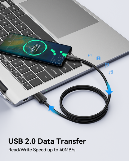 BENFEI 436BK-3M USB 2.0 Male to Micro USB Data Cable 3M.