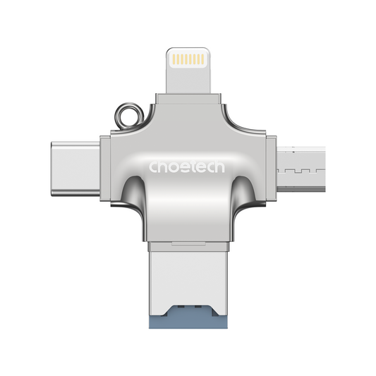 Choetech CR-002-SL EasyGO A+C+Micro+lighting four in one card reader.