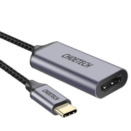 CHOETECH HUB-H10 USB-C To HDMI Braided Cable Adapter.