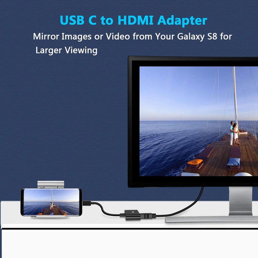 CHOETECH HUB-M03 USB-C To HDMI Adapter(4K@60hz) with 60W PD Charging Port.