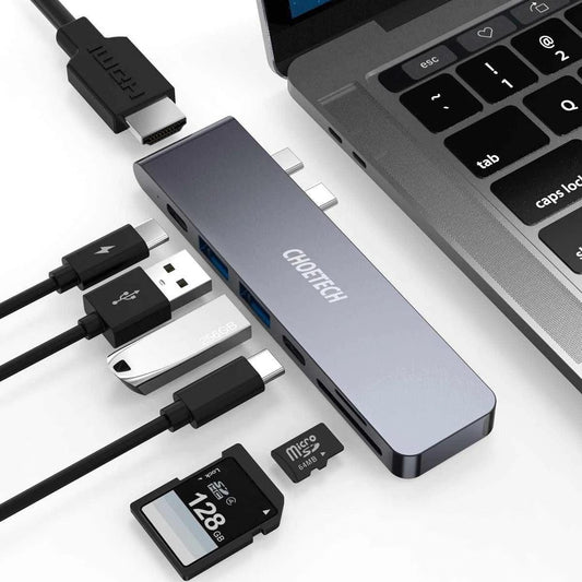 CHOETECH HUB-M14 USB-C  7 in 1 Expand Docking Station Hub for MacBook Pro.
