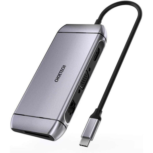 CHOETECH HUB-M15 USB-C 9-in-1 Multifunction Adapter.