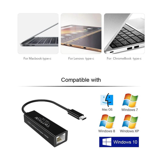 CHOETECH HUB-R01 USB 3.1 Type-C To RJ45 Gigabit Ethernet Adapter.