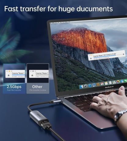 CHOETECH HUB-R02 USB-C to Gigabit Ethernet Adapter.