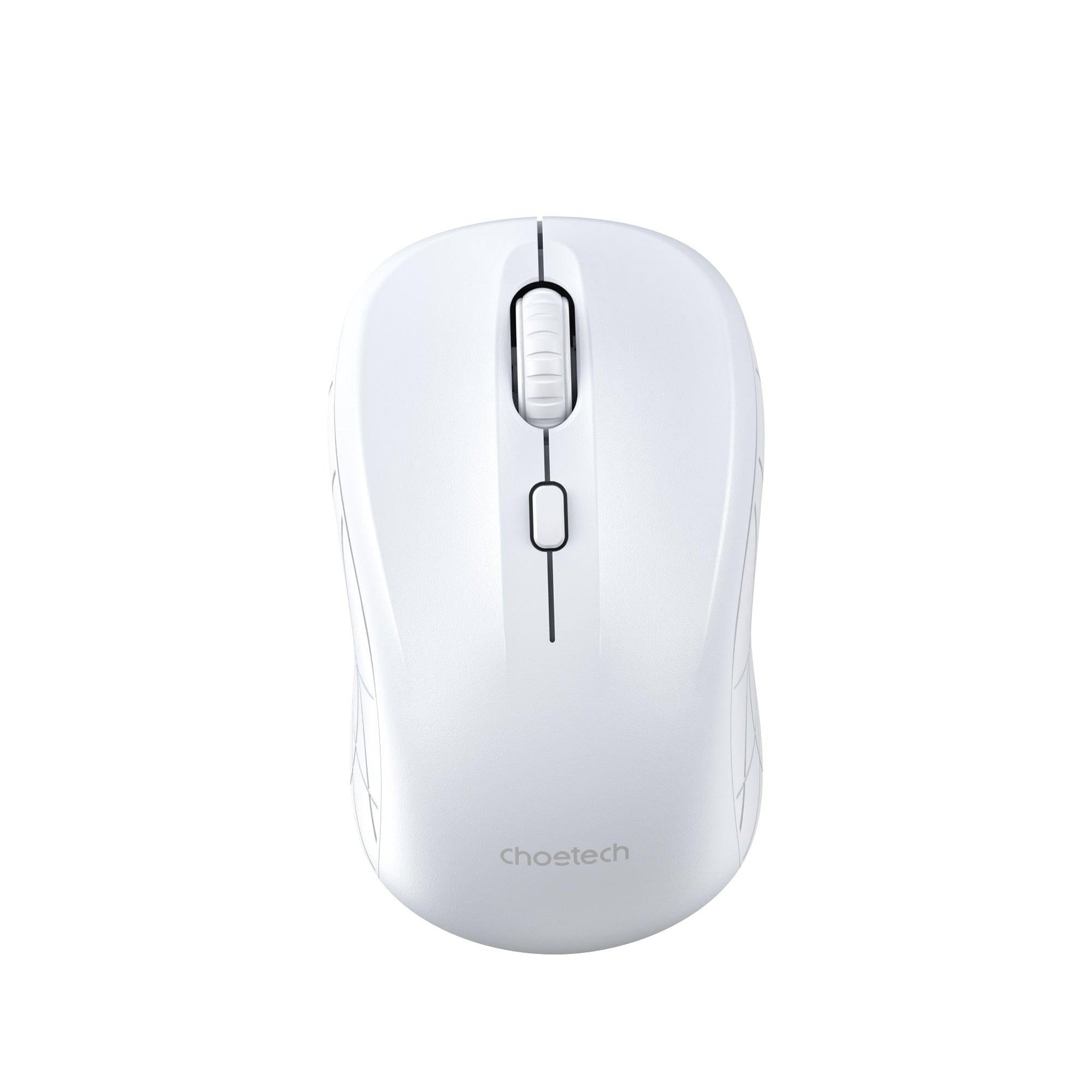 Choetech KB-002-WH single-mode 2.4G wireless mouse, white.