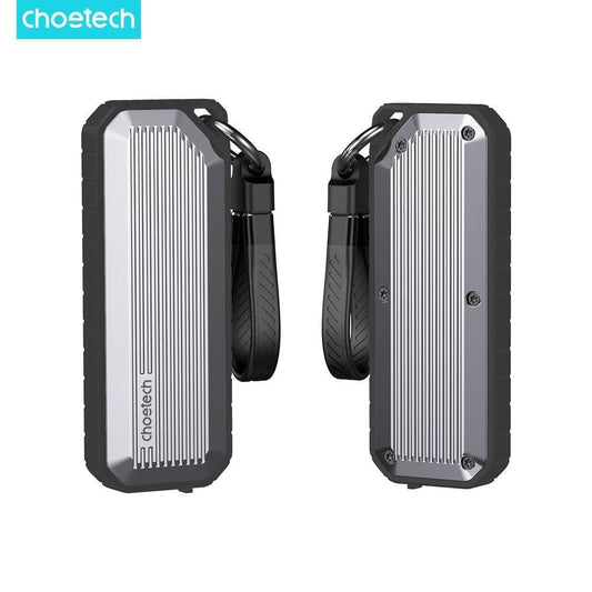 CHOETECH MSE004-GY USB3.2 Chips M.2 NVME / SATA SSD Protocol 10Gbps Transfer Speed Enclosure with IP65 water-Proof and Dust -Proof (Support 8TB Max).