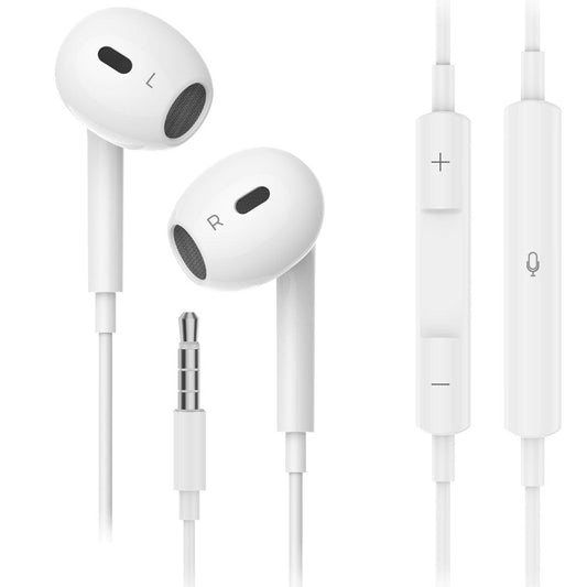 Choetech OC-A016 3.5mm lateral in ear Stereo sound Wired Headphones White.