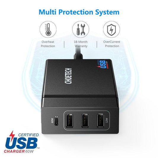 CHOETECH PD72 Power Delivery Charger.