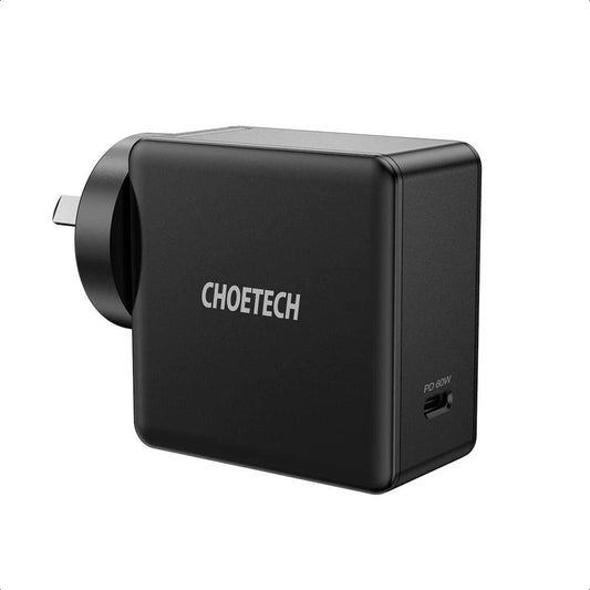 CHOETECH Q4004 60W PD 3.0 Type-C Fast Charging Foldable Adapter USB-C Charger.
