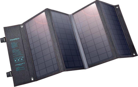 Choetech SC006 Solar Panel Portable Charger 40W 18V USB C Solar Panels Charger with USB C PD 30W.