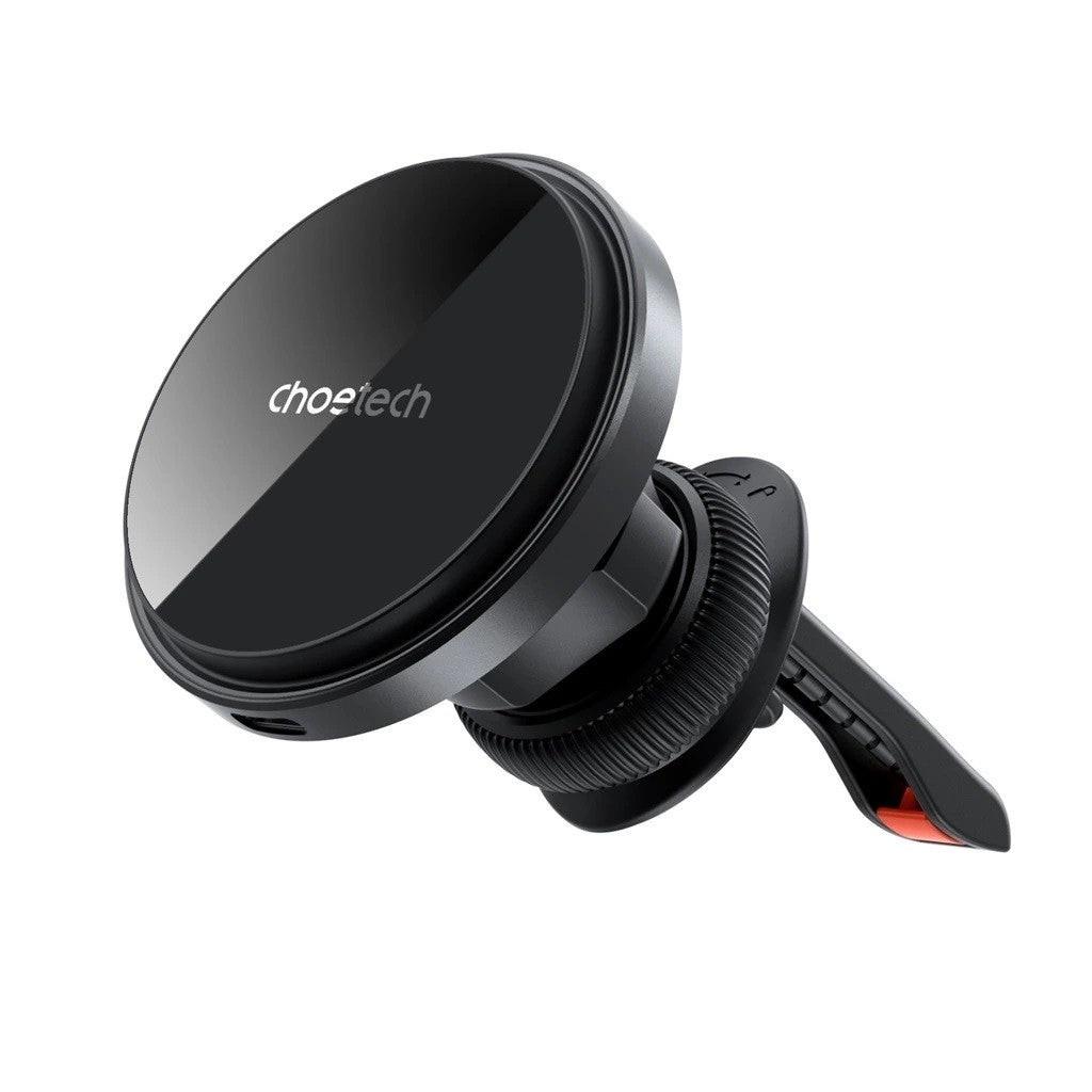 CHOETECH T204-F 15W Magnetic Car Charger Holder with LED Light (Aluminium alloy housing).