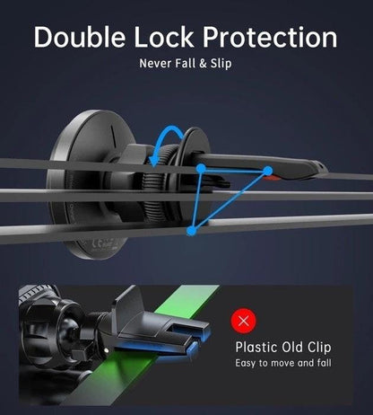 CHOETECH T204-F 15W Magnetic Car Charger Holder with LED Light (Aluminium alloy housing).