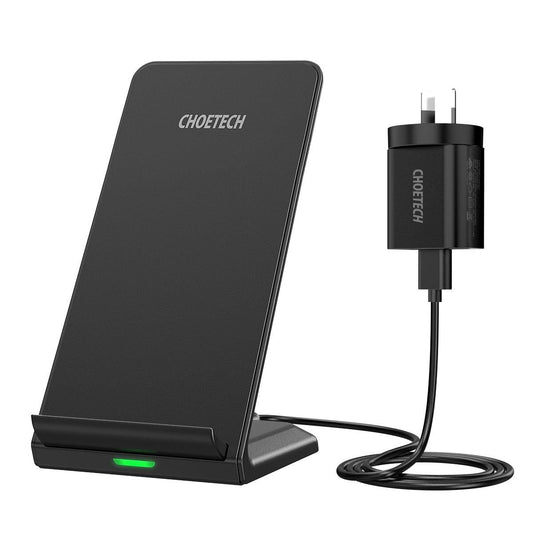 CHOETECH T524S 10W/7.5W Fast Wireless Charging Stand with AC Adapter.