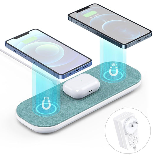 CHOETECH T569-S Magleap 3-in-1 Magnetic Wireless Charging pad with AC Adapter.