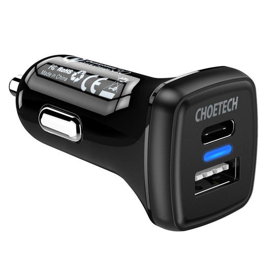 Choetech TC0005 36W Quick Charge 3.0 USB Type-C Car Charger.