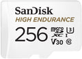 SANDISK HIGH ENDURANCE MICROSDHC CARD SQQNR 256G UHS-I C10 U3 V30 100MB/S R 40MB/S W SD ADAPTOR SDSQQNR-256G-GN6IA.