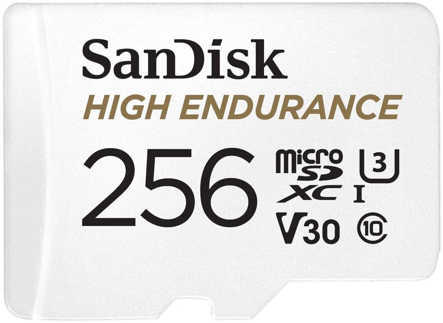 SANDISK HIGH ENDURANCE MICROSDHC CARD SQQNR 256G UHS-I C10 U3 V30 100MB/S R 40MB/S W SD ADAPTOR SDSQQNR-256G-GN6IA.