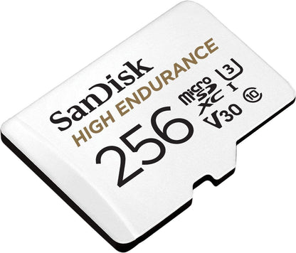 SANDISK HIGH ENDURANCE MICROSDHC CARD SQQNR 256G UHS-I C10 U3 V30 100MB/S R 40MB/S W SD ADAPTOR SDSQQNR-256G-GN6IA.