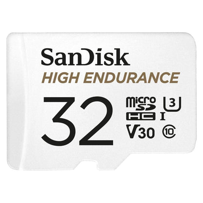 SANDISK HIGH ENDURANCE MICROSDHC CARD SQQNR 32G UHS-I C10 U3 V30 100MB/S R 40MB/S W SD ADAPTOR SDSQQNR-032G-GN6IA.