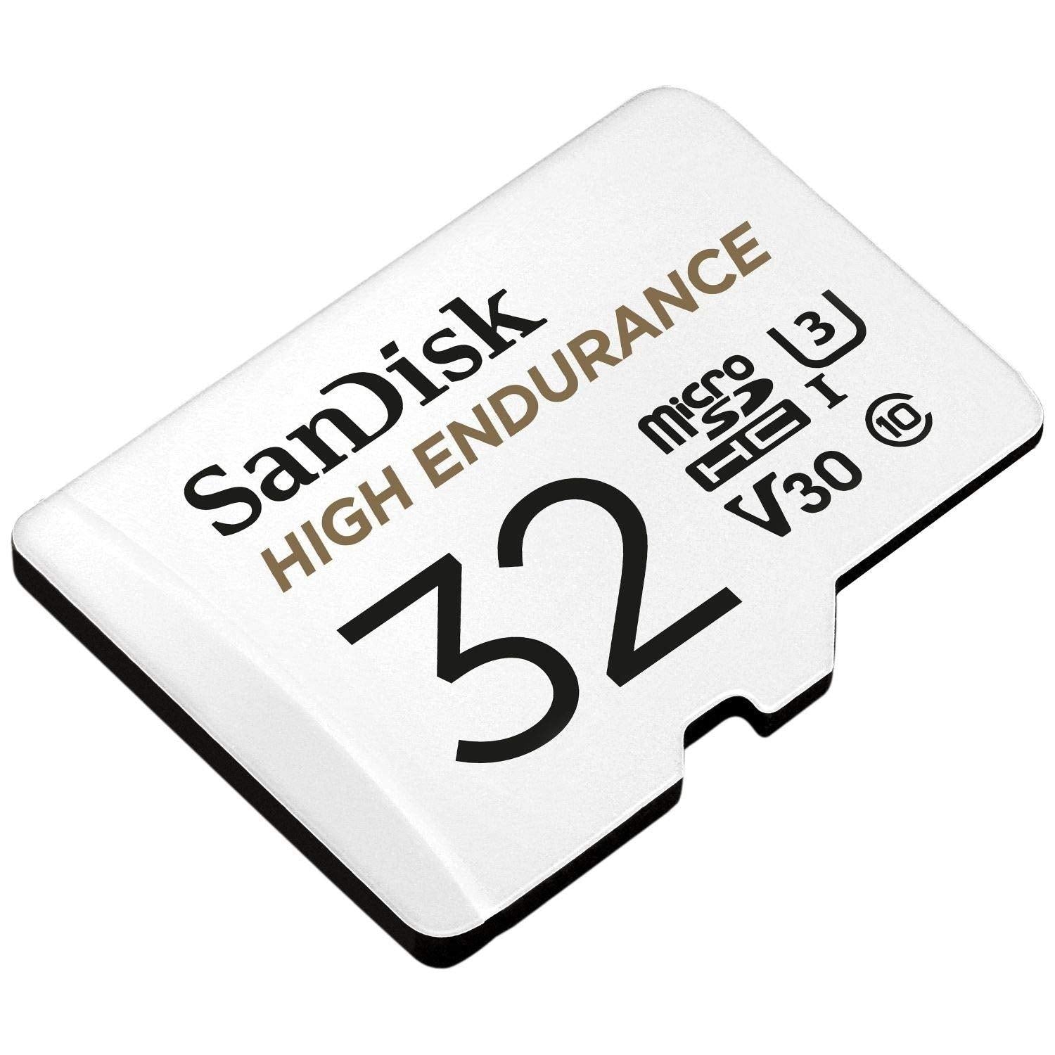 SANDISK HIGH ENDURANCE MICROSDHC CARD SQQNR 32G UHS-I C10 U3 V30 100MB/S R 40MB/S W SD ADAPTOR SDSQQNR-032G-GN6IA.