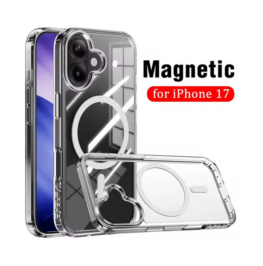 UTIA Ultimake Shockproof Transparent Case Cover With Magnetic Ring for iPhone 17.