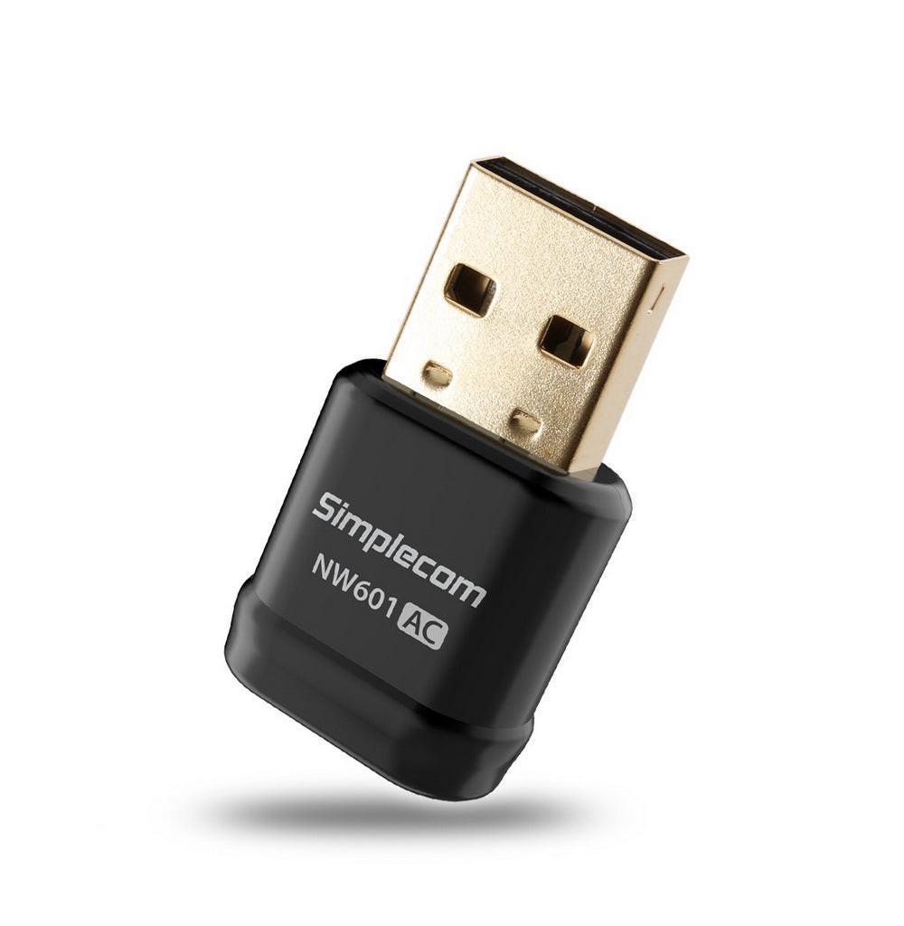 Simplecom NW601 AC600 Mini WiFi Dual Band Wireless USB Adapter.