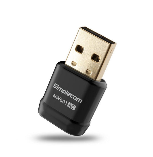 Simplecom NW601 AC600 Mini WiFi Dual Band Wireless USB Adapter.