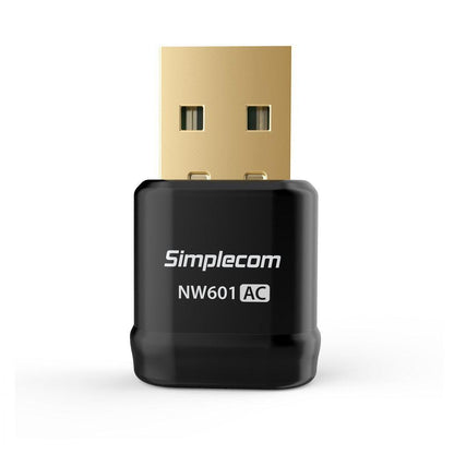 Simplecom NW601 AC600 Mini WiFi Dual Band Wireless USB Adapter.