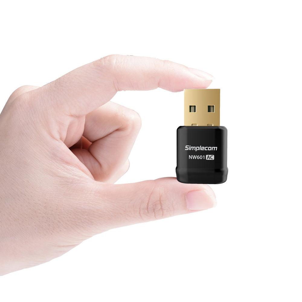 Simplecom NW601 AC600 Mini WiFi Dual Band Wireless USB Adapter.