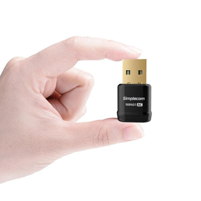 Simplecom NW601 AC600 Mini WiFi Dual Band Wireless USB Adapter.